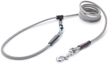 EASYLONG Hundeleine - S - 2m - grau